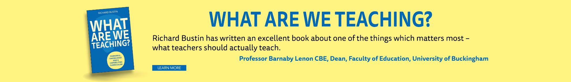 What are we Teaching?